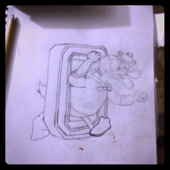 Drawing on canvas or murals