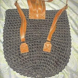 Gorgeous woven backpack in good condition