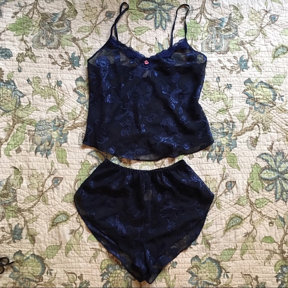 Vintage 90s floral Lingerie set - Picture 2 of 4