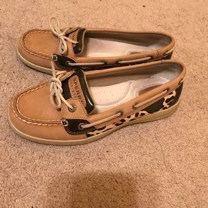 Cheetah print Sperrys