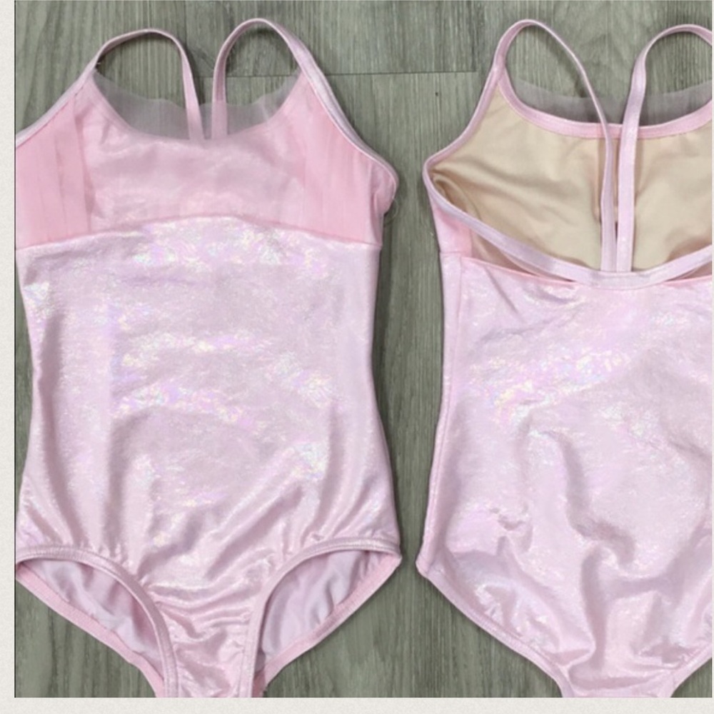 BNWT Adorable Girls BLACK Cami Leo w detail back