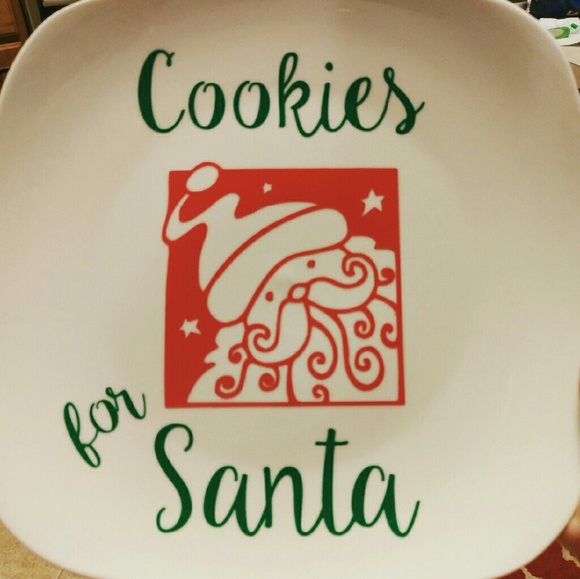 Handmade Cookies for Santa Plate - Picture 1 of 1