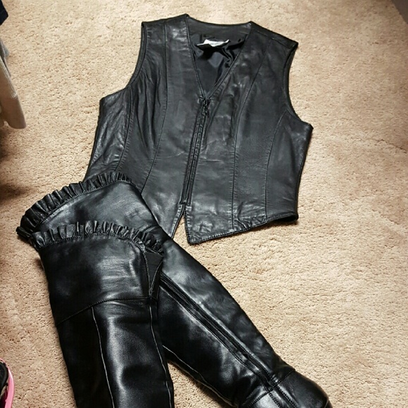 Genuine leather vest