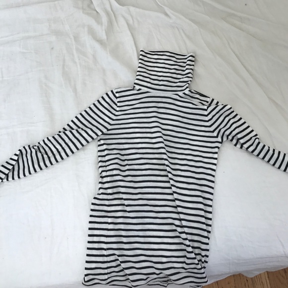 J.Crew Striped Tissue Turtleneck XXS