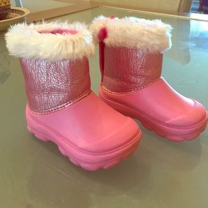 Pink winter boots size 5 Baby Girl