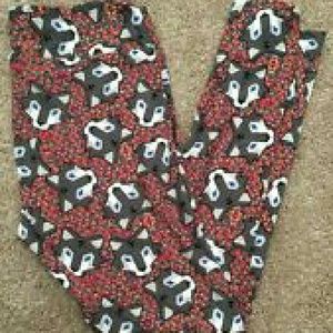 OS LuLaRoe Wolf Leggings