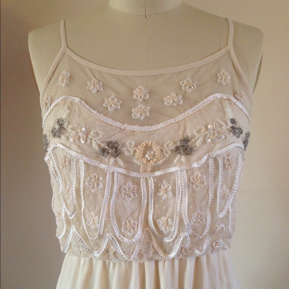 Beaded Bodice Maxi Dress