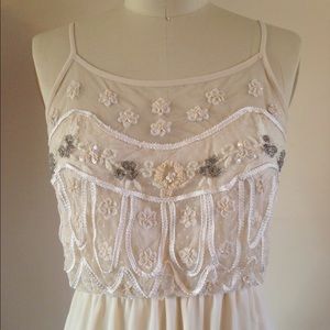 Beaded Bodice Maxi Dress