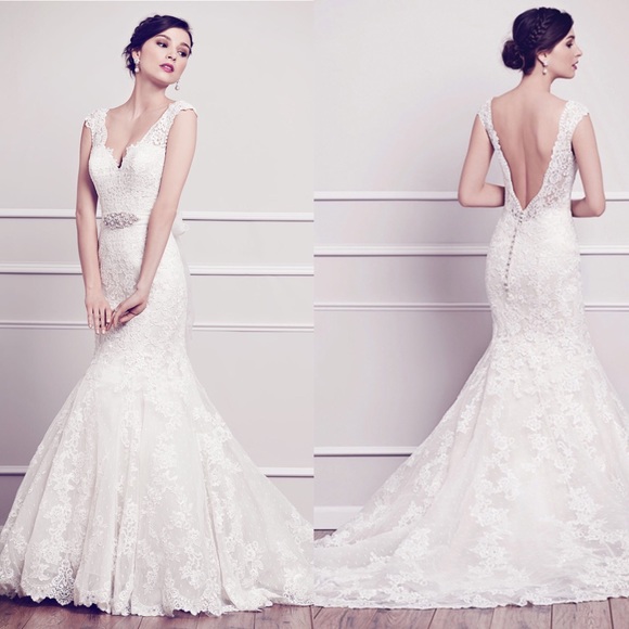Kenneth Winston 1573 lace wedding dress