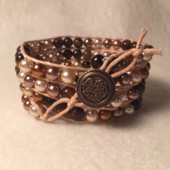 Triple wrap beaded bracelet - Picture 1 of 1
