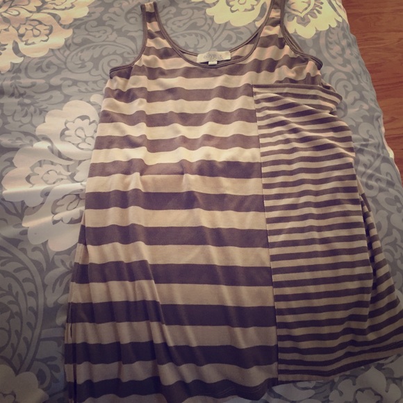 Olive and Oak asymmetric tank.