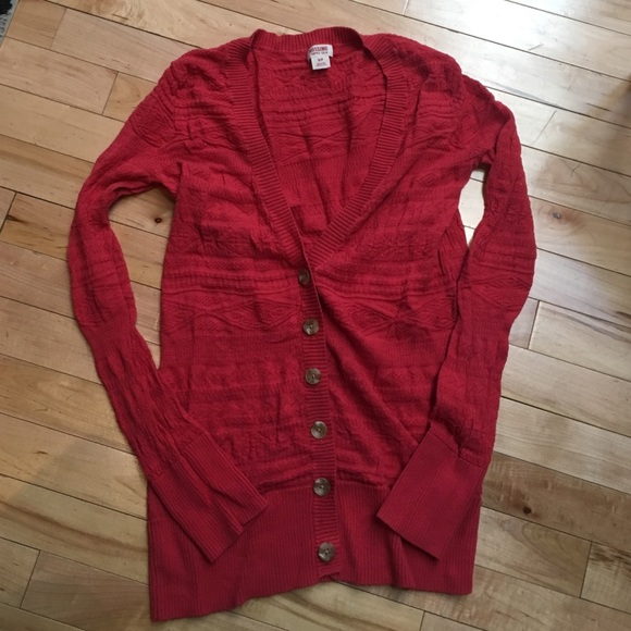 Strawberry Pink textured long sleeve cardigan