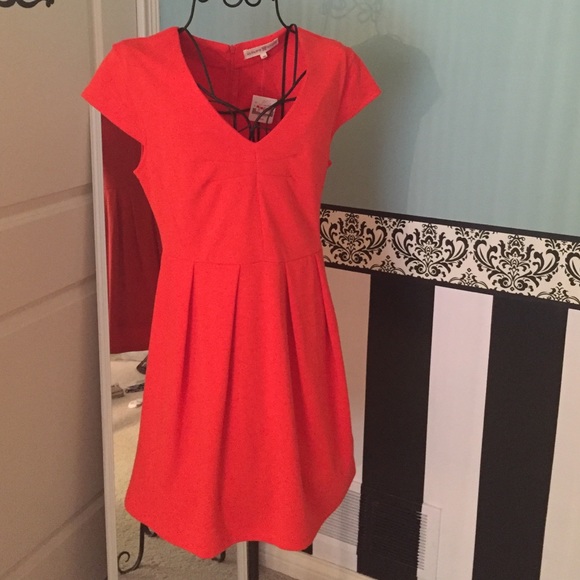 Altar'd State Dresses & Skirts - Coral-Orange Fit & Flare Dress