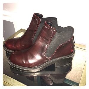 Burgundy Zara boots