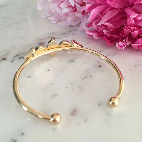 "Marisa" Bracelet || Turquoise & Gold Cuff - Picture 4 of 7