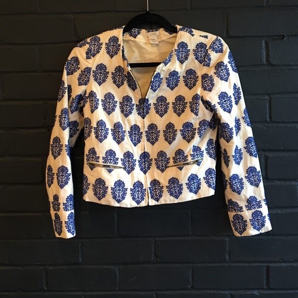 J. Crew medallion print blazer