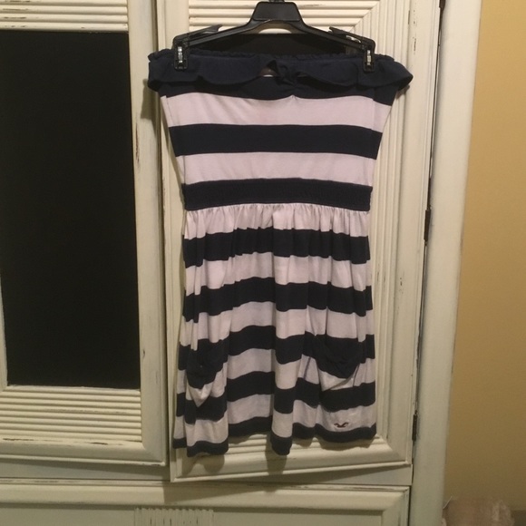 Hollister Strapless Striped Dress