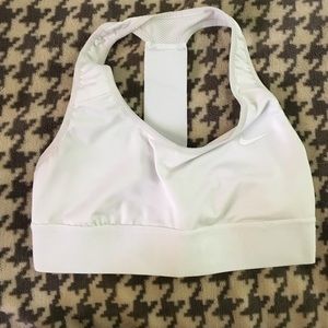 Nike dry fit white sports bra