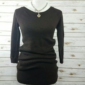 Extra long, brown sweater from Forever 21