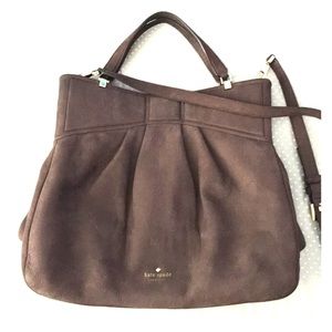 Brown Suede Kate Spade Bag