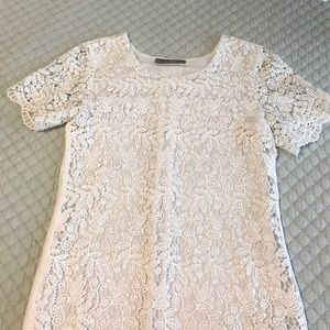 White lace dress