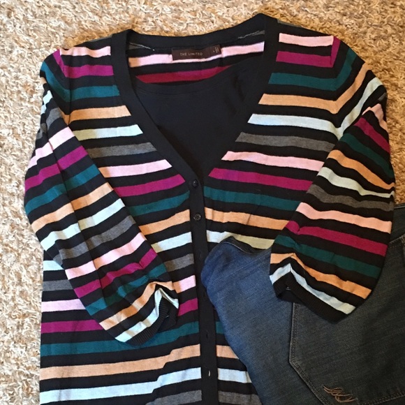 The Limited striped cardigan