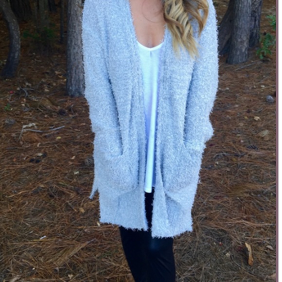 Fuzzy longline cardigan - Picture 2 of 4