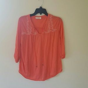 Coral shirt