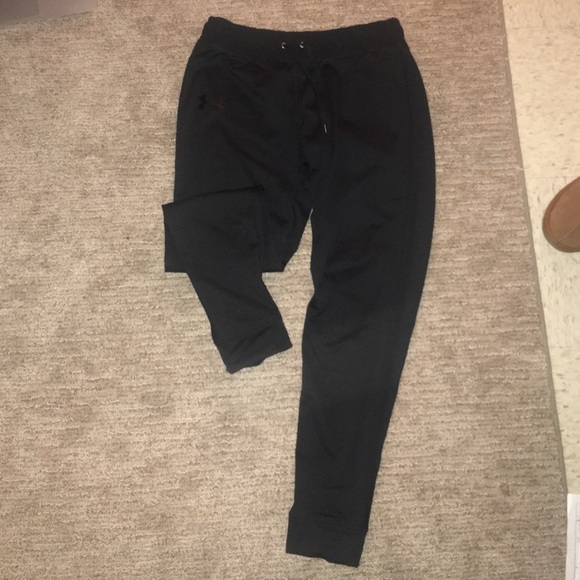 All black Under Armour sweats