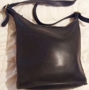 Coach black bucket purse
