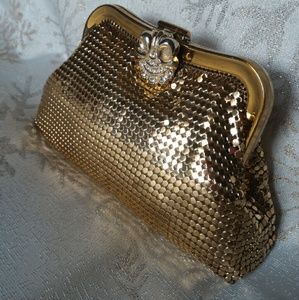 Vintage Art Deco Whiting & Davis Gold Mesh Clutch