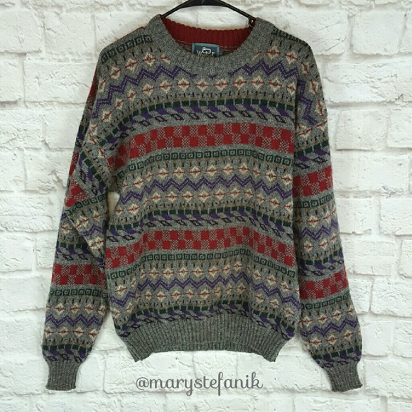 Woolrich Other - VINTAGE Woolrich 100% Wool Nordic Aztec Sweater L