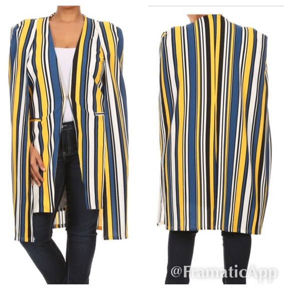 Plus size cape jacket