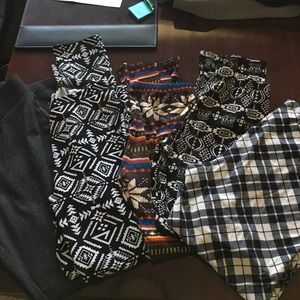 5 pairs of pattern leggings