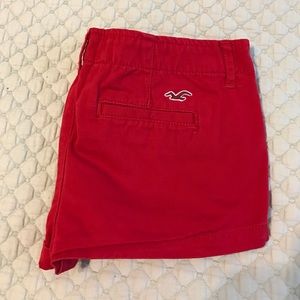 Hollister red shorts