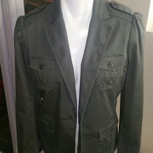 Army green military jacket