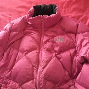 Pink winter north face