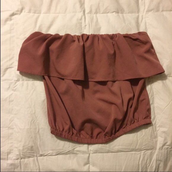 Strapless crop top