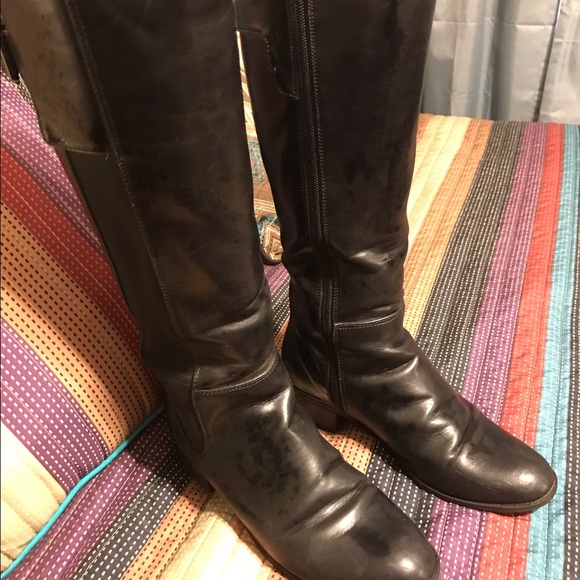 Black riding boots