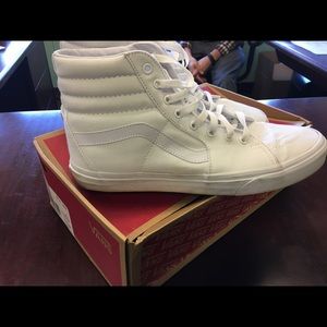 Sz. US 12- Vans True white sk8-hi (Dam Daniel)