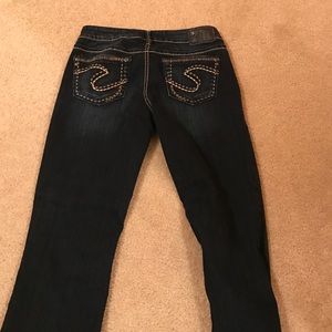 Buckle silver jeans