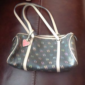 Black/multicolor Dooney & Burke purse