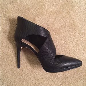 Sold locally: BCBG Davis cutout high heel booties