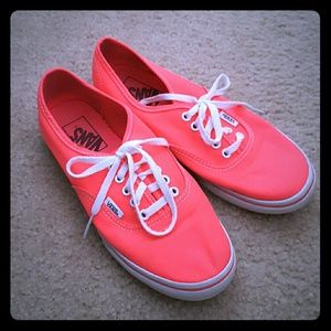 Vans neon orange/pink