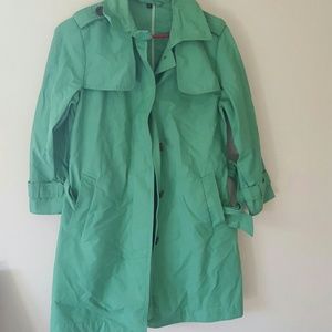 Gap green trench rain coat