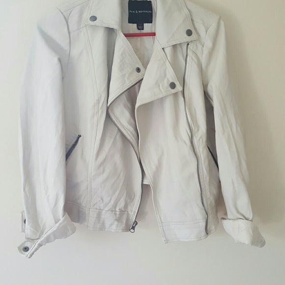 Imitation leather jacket