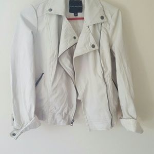 Imitation leather jacket