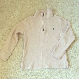 Ralph Lauren tan boys long sleeve sweater