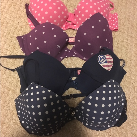 4 Victoria's Secret PINK bras
