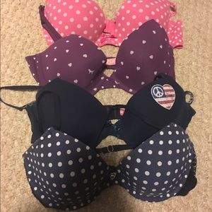 4 Victoria's Secret PINK bras